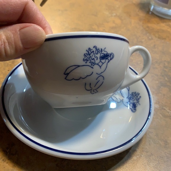 Starbucks 1994 Cherub cup and saucer (2)